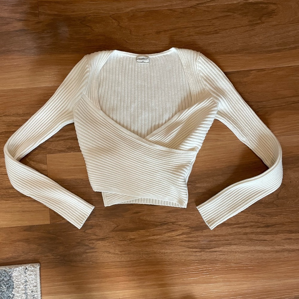 Slim wrap sweater Abercrombie